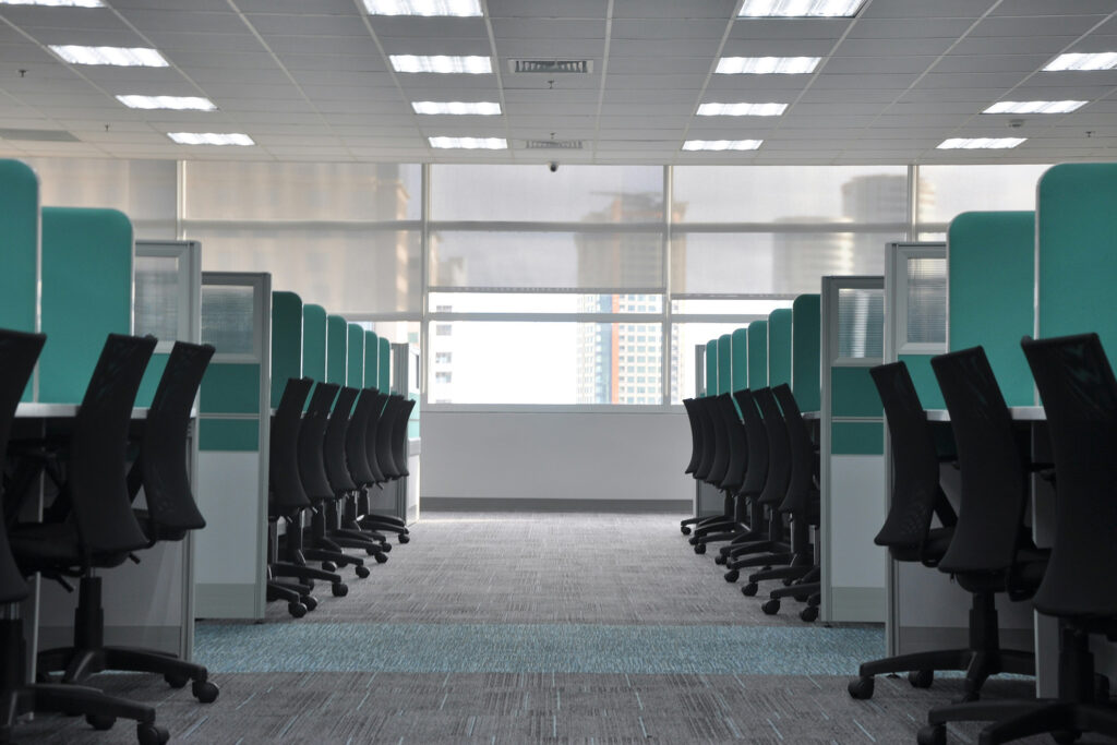 Office Cubicles with Chairs